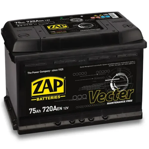 Batterie 75 AH 12V 720A ( Vecter) Sans entretien