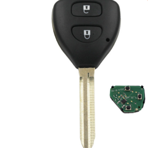 Clé télécommande à 2 boutons 315 MHz, puce 4D67 à l’intérieur pour Toyota Corolla & RAV4