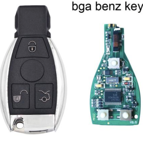 Clé télécommande intelligente à 3 boutons BGA NEC pour Mercedes Benz Classe A B C E S W203 W204 W205 W210 W211 W212 W221 W222 315 MHz