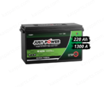 Batteries JUSTPOWER 220 Ah 12 V - 1300 A sans entretien