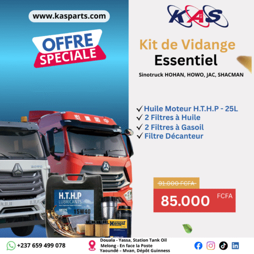 Kit de Vidange Essentiel Sinotruck – Howo | Howan | JAC | SACMAN