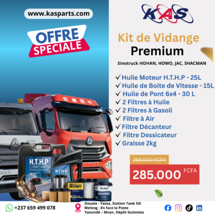 Kit de Vidange Premium Sinotruck - Howo | Howan | JAC | SACMAN