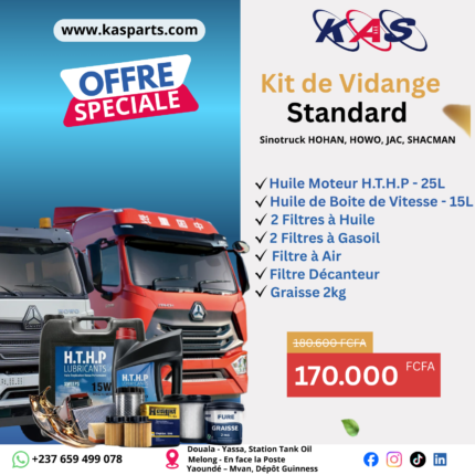 Kit de Vidange Standard Sinotruck - Howo | Howan | JAC | SACMAN