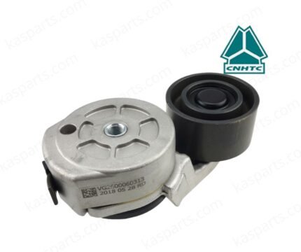 Belt tensioner assembly (VG2600060313) for CNHTC Howo truck engine with pulley