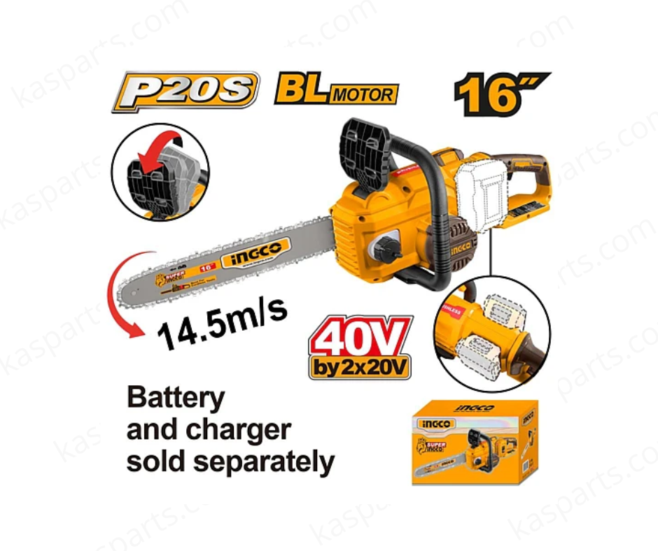 Tronçonneuse sans fil INGCO CGSLI40168 40V Brushless Tronçonneuse sans fil INGCO CGSLI40168 40V Brushless – Image 1