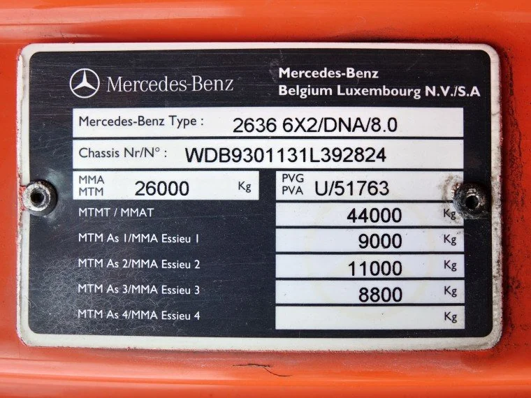 Numéro de chassis