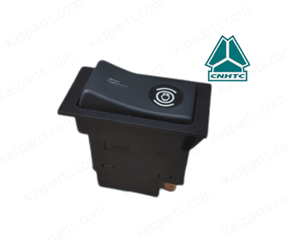 Interrupteur de frein d'échappement pour camion Sinotruk Howo, référence WG9719584116, logo CNHTC, pièce de rechange d'origine.